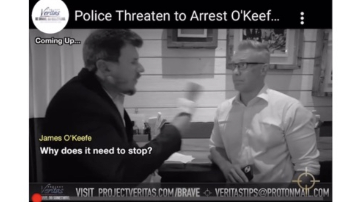 James O’Keefe strikes again Update — O’Keefe returns and speaks to the guilty principal - 9/1/22