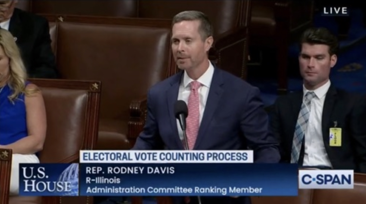 Ranking Member Rodney Davis Remarks on the Presidential Electoral Count Act on the House Floor - 9/23/22