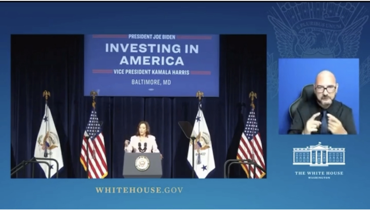 VP HARRIS:  When we invest in clean energy and electric vehicles and reduce population, more of our children can breath clean air and drink clean water 7/17/23